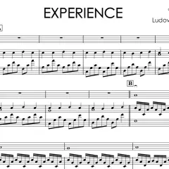 Partytura "Experience" Ludovico Einaudi. Nuty dla skrzypiec i fortepianu, z sekcjami A i B. Wspaniałe doświadczenie muzyczne.