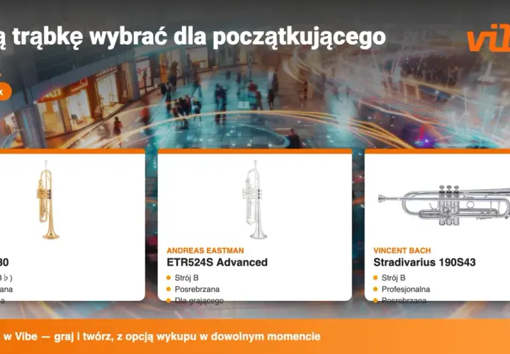 Trzy modele trąbek: Yamaha YTR-2330, Andreas Eastman ETR524S Advanced i Vincent Bach Stradivarius 190S43. Poradnik dla początkujących.