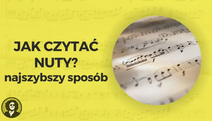 Jak czytać nuty na gitarze? Najszybszy sposób na naukę gry. Zbliżenie na zapis nutowy.