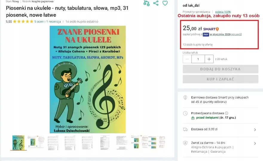 Polskie piosenki na ukulele - Zagraj ulubione hity!