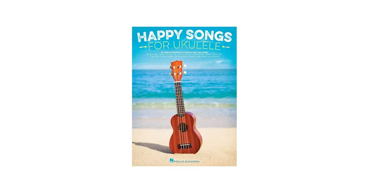Ukulele na plaży, idealne do nauki łatwych piosenek na ukulele chwyty. Idealne na wakacje!